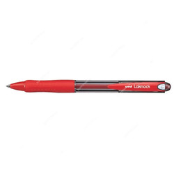 Uni-Ball Ball Point Pen, SN100M-RD, Laknock, 1.0MM Tip, Red, 12 Pcs/Pack