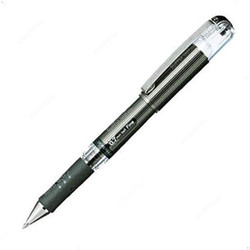 Pentel Hybrid Grip DX Gel Roller Pen, PE-K227-A, 0.7MM Tip, Black, 12 Pcs/Pack