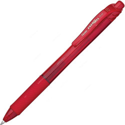 Pentel Energel-X Gel Roller Pen, PE-BL107-BH, 0.7MM Tip, Red, 12 Pcs/Pack