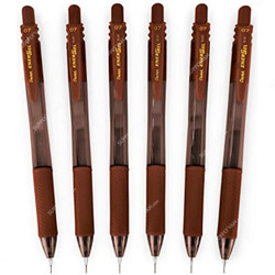 Pentel Energel-X Gel Roller Pen, PE-BL107-EH, 0.7MM Tip, Brown, 6 Pcs/Pack