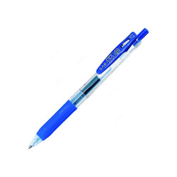 Zebra Gel Roller Pen, JJB15, Sarasa, 0.7MM Tip, Blue, 12 Pcs/Pack