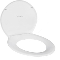 Milano Toilet Seat Cover, MSC-009, Crown, White