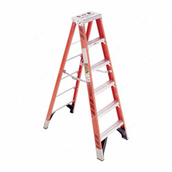 Werner Single Sided Step Ladder, 7406, Fiberglass, 6 Feet Height, 170 Kg Weight Capacity
