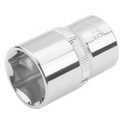 Tolsen Socket, 16318, Chrome Vanadium Steel, 6 Point, 3/8 Inch Drive Size, 18MM