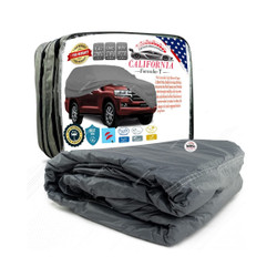 California Formula-T Car Body Cover With Hand Gloves For Jeep Compass, Cotton/PVC, Black