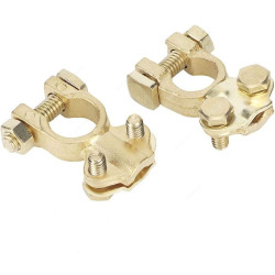 Automotive Battery Terminal Clamp, Copper, Gold