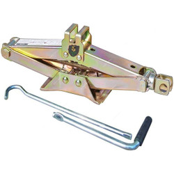 Flak Car Scissor Jack, 2 Ton, Gold