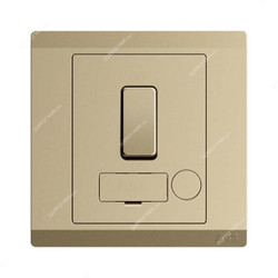 Abb Switched Fused Connection Unit, BL508-PG, lnora, 250V, 13A, Royal Gold