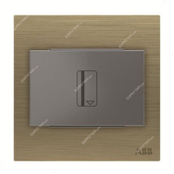 ABB Key Card Switch With LED, AM40244-AG, Millenium, 16A, Antique Gold