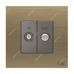 ABB TV and SAT Socket, AM31344-AG, Millenium, 1 Gang, Antique Gold