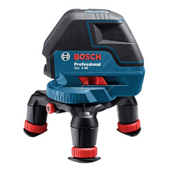 Bosch Professional 3 Line Laser Level With 4Pcs AA Battery, GLL-3-50, 1.5V, 50 Mtrs, Red