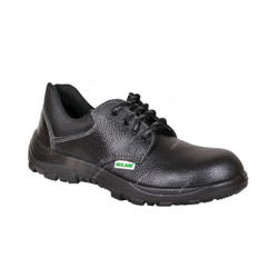 Neilson Wide Fit Low Ankle Safety Shoes, NI8, Leather, S1P SRA, Steel Toe, Size45, Black