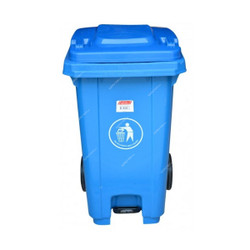 Brooks Waste Bin With Pedal, BKS-PDL-089, 120 Ltrs, Blue