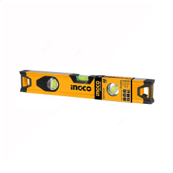 Ingco Spirit Level, HSL08040, Aluminium, 3 Vials, 40CM Length