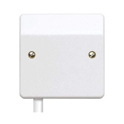 MK Flex Outlet Front Plate, K1090SAWHI, 1 Gang, 2P, 250V, 20A