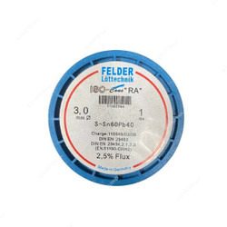 Felder Soft Soldering Wire, 18403027, Iso-Core RA, 3MM Dia, 454GM