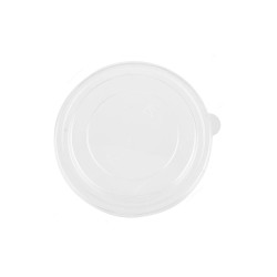 BYFT Disposable Bowl Lid, PET, 18.5CM Dia, Clear, 50 Pcs/Pack