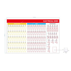 Loto-Lok Customized Electrical DXB5 Shadow Board, 900MM Width x 1400MM Length