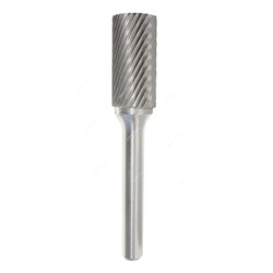 Cylindrical Pencil Grinder Bit, Stainless Steel, 12MM Head Dia, Silver