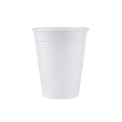 Disposable Cup, Plastic, 6 Oz, White, 1000 Pcs/Pack