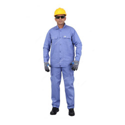 Vaultex Pant and Shirt Set, RKO, 100% Cotton, 200 GSM, Free Size, Petrol Blue