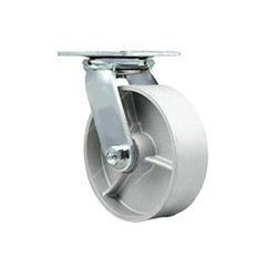 Maxwel Heavy Duty Swivel Wheel Caster, A4 Series, Iron, 20CM Wheel Dia, 600 Kg Loading Capacity, Silver