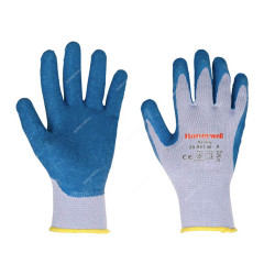 Honeywell Knitted Gloves, 2094140-10, DexGrip, Cotton and Polyamide, Size10, Grey and Blue