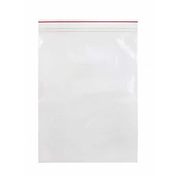 Ziplock Bag, Plastic, 18 Inch Width x 20 Inch Length, 100 Micron, Clear, 100 Pcs/Pack