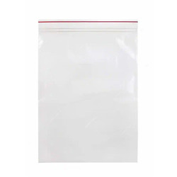 Ziplock Bag, Plastic, 10 Inch Width x 14 Inch Length, 50 Micron, Clear, 100 Pcs/Pack