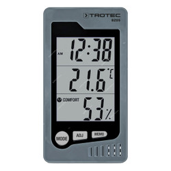 Elitech BT-3 LCD Indoor/Outdoor Digital Hygrometer Thermometer Humidity Monitor Room Temperature and Humidity Monitor with Clock and Min/Max Value