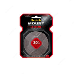 3M Extreme Double-Sided Mounting Tape, 414H, Scotch-Mount, 25MM Width x 1.52 Mtrs Length, Black