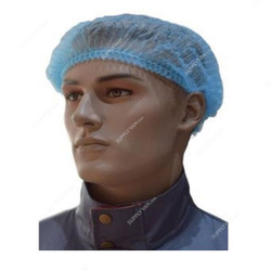 Empiral Non-Woven Clip Cap, E107742820, Polypropylene, 10 GSM, 21 Inch, Blue, 100 Pcs/Pack