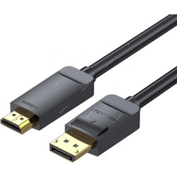 Vention DP to HDMI 2.0 Cable, HAG Series, 1 Mtr Length, Black