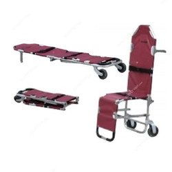 3W Foldaway Stretcher, KY-DJ05, 181 Kg Loading Capacity, Maroon