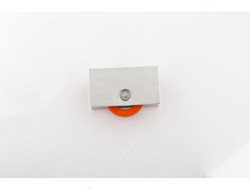 Sliding Wheel Orange Nylon Roller, SAF-53, Silver Colour