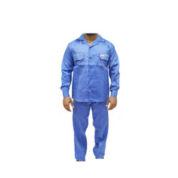 Workman Polycotton Safety Pant and Shirt, Size XL, Petrol Blue