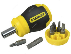 Stanley Stubby With Magnetic Tip Screwdriver Set, 0-66-357, 7 Pcs/Set