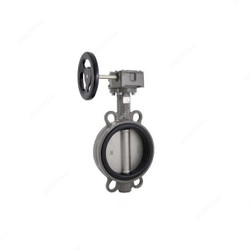 Kistenmacher Gear Wafer Type Butterfly Valve, EGK-BV-DN250-WCB-MG, 10 Inch, CS, 16bar