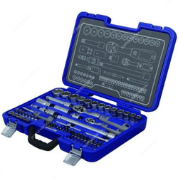 Michelin Socket Set, MSS-67-1/2-1/4, 1/2 and 1/4 Inch, 67Pcs