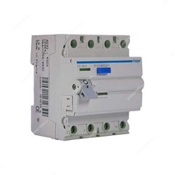 Hager Residual Current Circuit Breaker, CD464J, 4P, 30mA, 63A