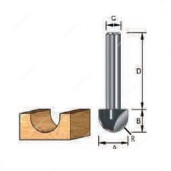 Makita Core Box Router Bit, D-12457, 20x16MM