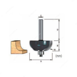 Makita Cove Router Bit, D-11477, 28.6x12.7MM