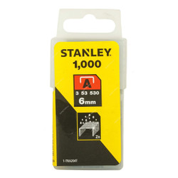 Stanley Staple Box, 1-TRA204T, 6MM, 1000 Pcs/Box