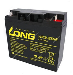 Long Rechargeable Sealed Lead Acid Battery, WP18-12SHR, 12V, 18Ah