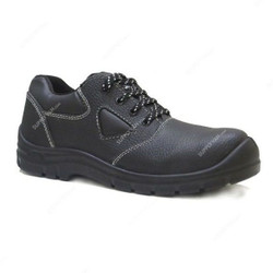 Vaultex Steel Toe Safety Shoes, EJV, Size42, Black, Low Ankle