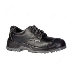 Zalat Steel Toe Safety Shoes, ZEX, Size43, Black, Low Ankle