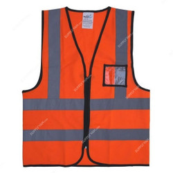 Vaultex Safety Vest, ZKR, 116GSM, 3XL, Orange