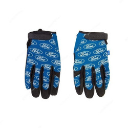 Ford GRIP Gloves, FHT0399, M, Black and Blue