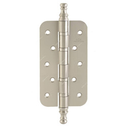 ACS Round Edge 4 Bearing Hinge, 6-53-54-SN-CHP, Brass, Silver