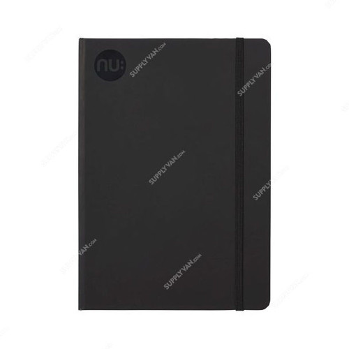 Nuco Journal Spectrum Notebook, NUJSA5BK, A5, A5, 80 gsm, 160 Pages, Black